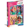 Clementoni Cartes|Princesses Disney|Disney Princess - 2x20 pièces