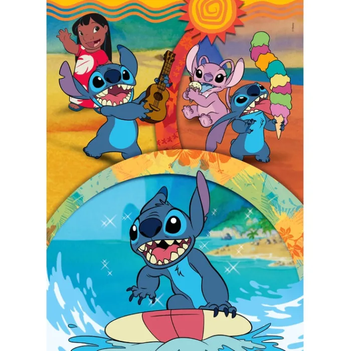 Clementoni Cartes|Personnages Disney|Disney Stitch - 104 pièces