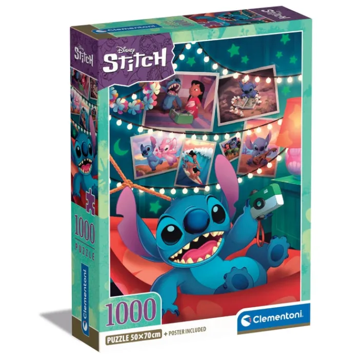Clementoni Football|Personnages Disney|Disney Stitch - 1000 pièces