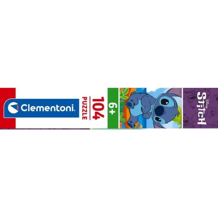 Clementoni Cartes|Personnages Disney|Disney Stitch - 104 pièces