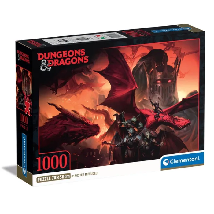 Clementoni Football|Vintage|Dungeons & Dragons - 1000 pièces