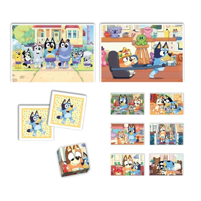 Clementoni Mémo|Edukit 4 en 1 - Bluey
