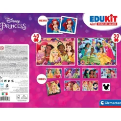 Clementoni Mémo|Edukit 4 en 1 - Disney Princess