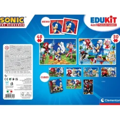 Clementoni Mémo|Edukit 4 en 1 - Sonic