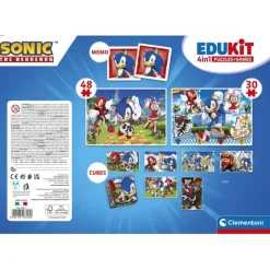 Clementoni Mémo|Edukit 4 en 1 - Sonic