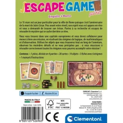 Clementoni Escape Game|Escape Game - Enquête à Rome