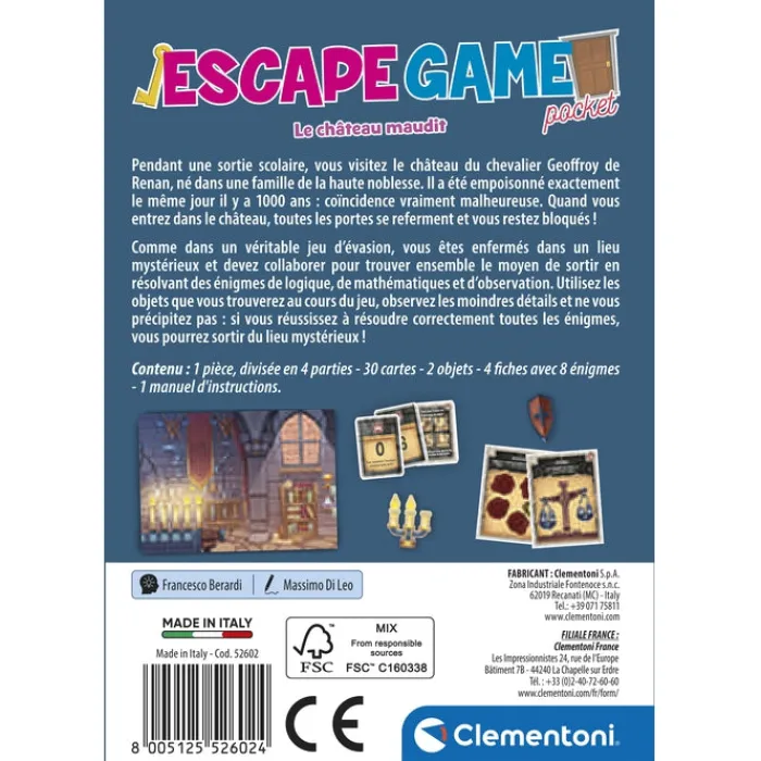 Clementoni Jeux Modernes|Escape Game - Le château maudit