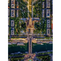 Clementoni Football|Vintage|Flying Over Paris - 1500 pièces
