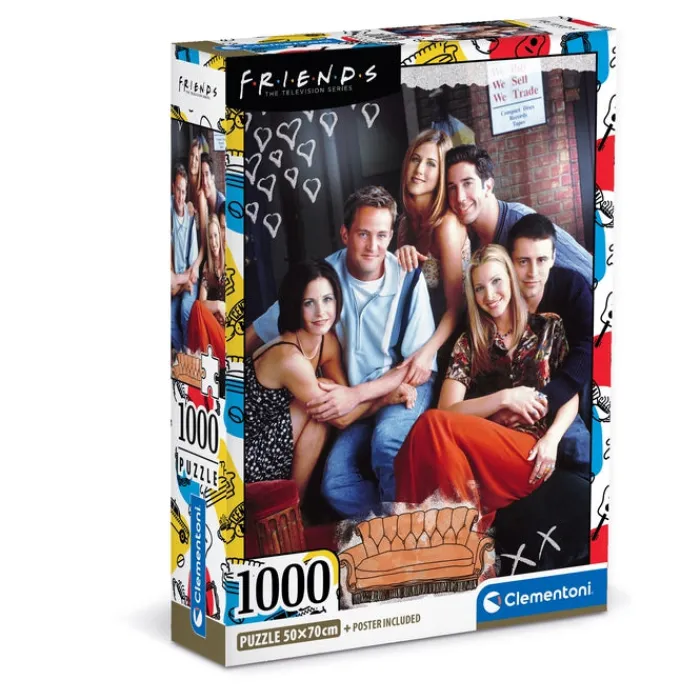 Clementoni Football|Vintage|Friends - 1000 pièces