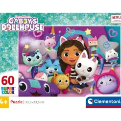 Clementoni Cartes|Autres Personnages|Gabby Dollhouse - 60 pièces