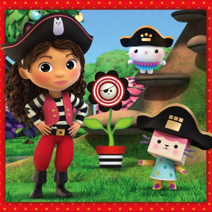 Clementoni Personnages Disney|Cartes|Gabby's Dollhouse - 3x48 pièces