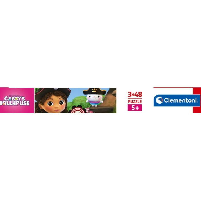 Clementoni Personnages Disney|Cartes|Gabby's Dollhouse - 3x48 pièces