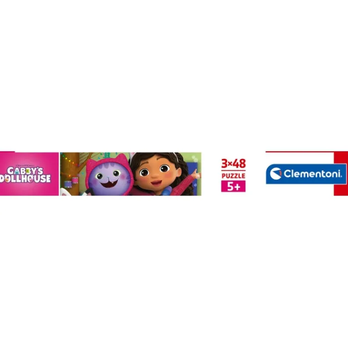Clementoni Personnages Disney|Cartes|Gabby's Dollhouse - 3x48 pièces