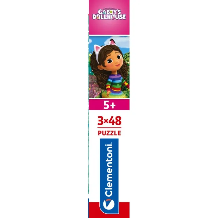 Clementoni Personnages Disney|Cartes|Gabby's Dollhouse - 3x48 pièces