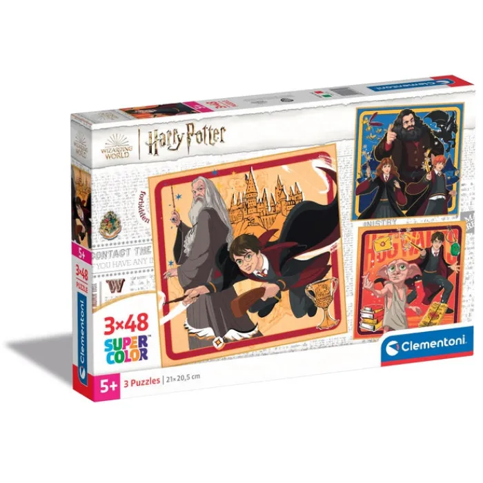 Clementoni Cartes|Harry Potter - 3x48 pièces