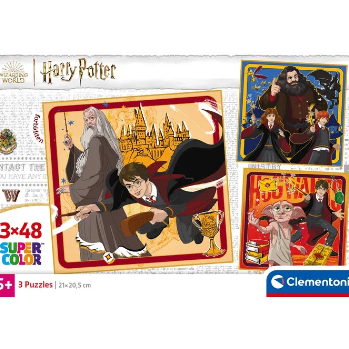 Clementoni Cartes|Harry Potter - 3x48 pièces