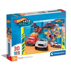 Clementoni Cartes|Autres Personnages|Hotwheels - 30 pièces