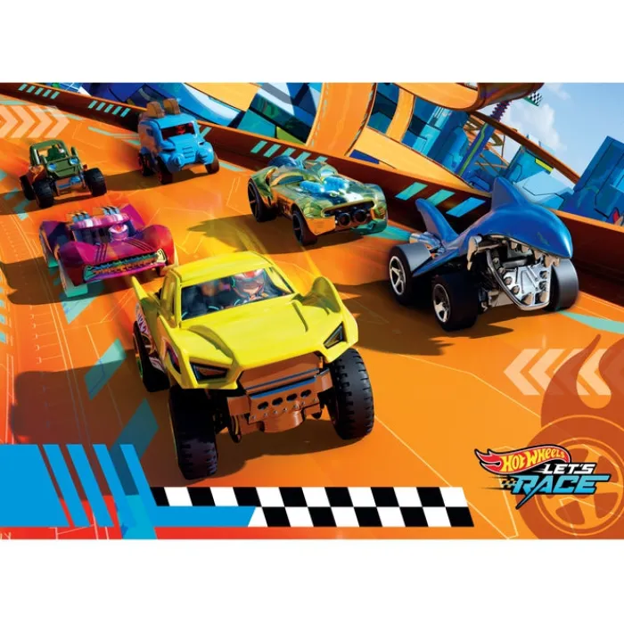 Clementoni Cartes|Autres Personnages|Hotwheels - 104 pièces