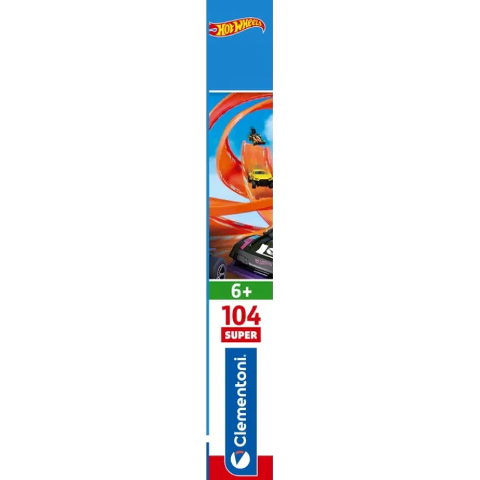 Clementoni Cartes|Autres Personnages|Hotwheels - 104 pièces