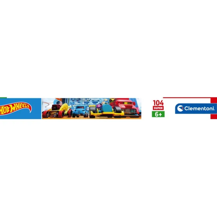 Clementoni Cartes|Autres Personnages|Hotwheels - 104 pièces
