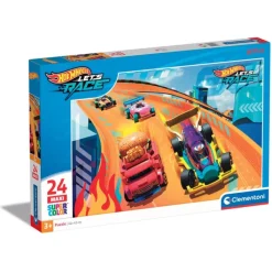 Clementoni Cartes|Autres Personnages|Hotwheels - 24 pièces