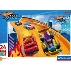 Clementoni Cartes|Autres Personnages|Hotwheels - 24 pièces