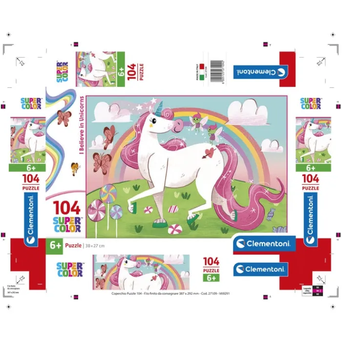 Clementoni Cartes|Illustrations|I Believe in Unicorns - 104 pièces