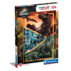 Clementoni Cartes|Autres Personnages|Jurassic World - 104 pièces