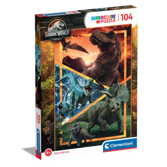Clementoni Cartes|Autres Personnages|Jurassic World - 104 pièces