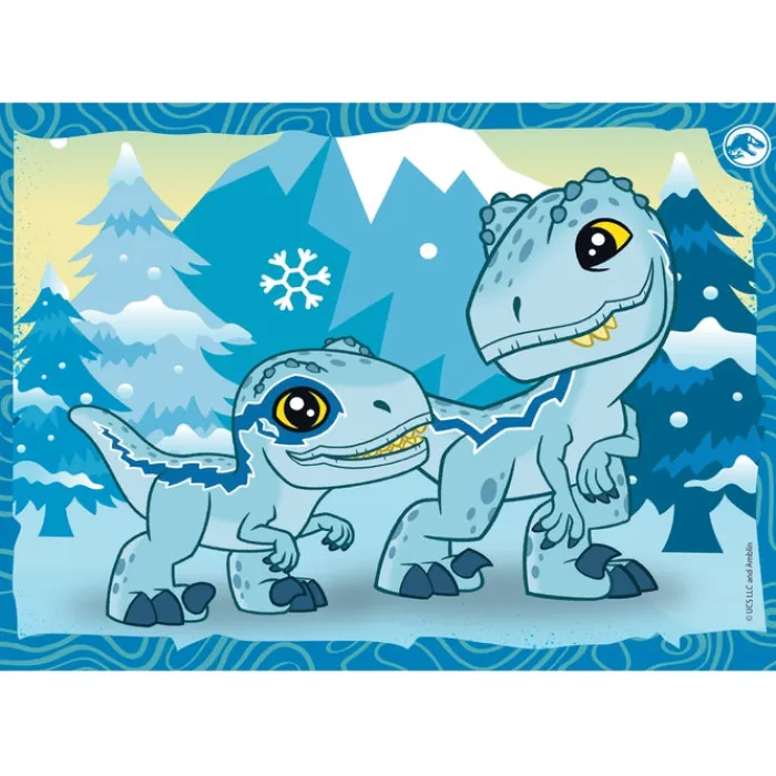 Clementoni Cartes|Autres Personnages|Jurassic World - 1x12 + 1x16 + 1x20 + 1x24 pièces