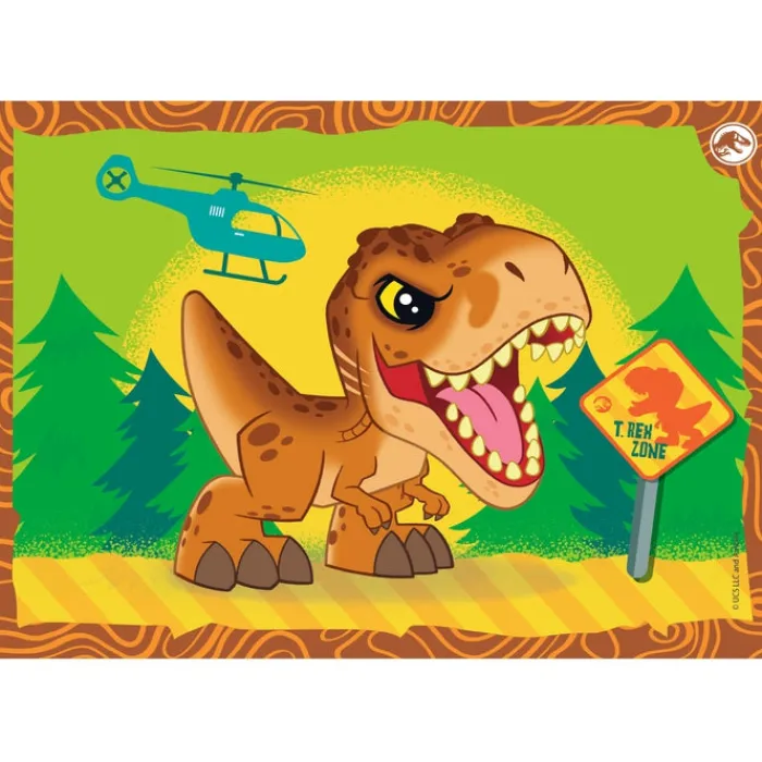 Clementoni Cartes|Autres Personnages|Jurassic World - 1x12 + 1x16 + 1x20 + 1x24 pièces