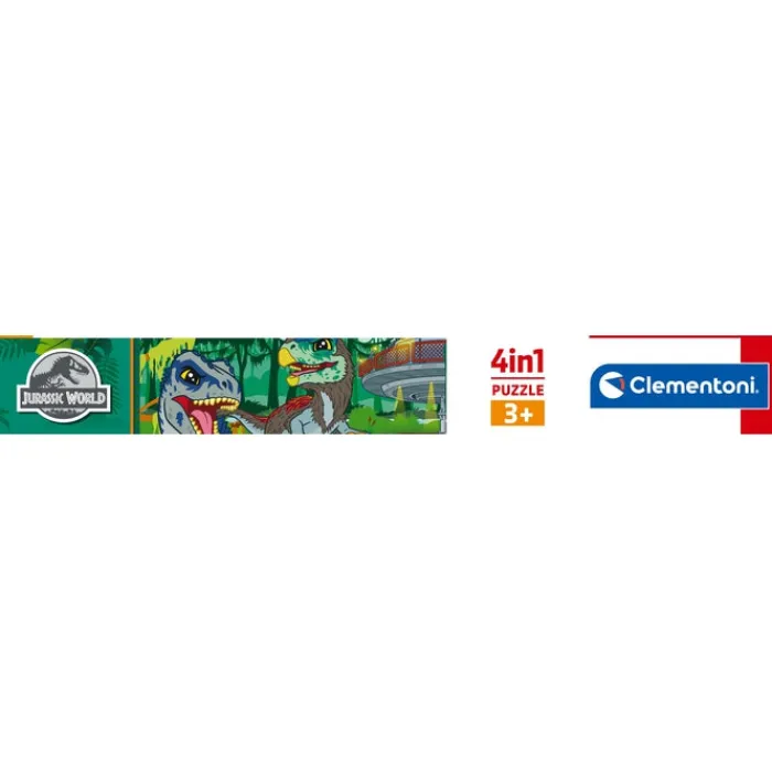 Clementoni Cartes|Autres Personnages|Jurassic World - 1x12 + 1x16 + 1x20 + 1x24 pièces