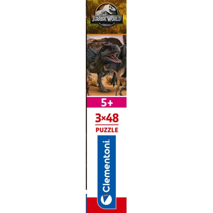 Clementoni Cartes|Animaux|Jurassic World - 3x48 pièces