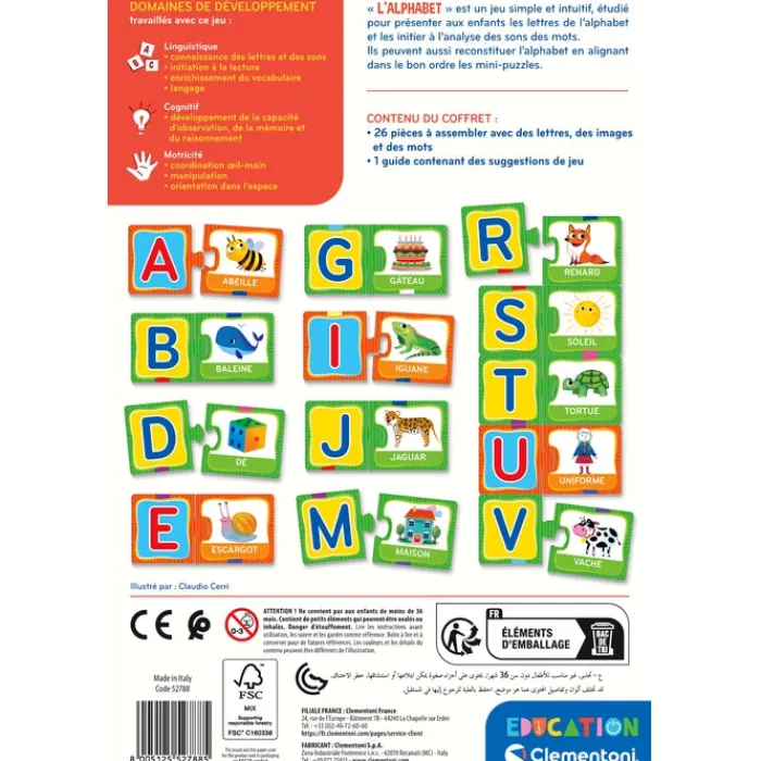 Clementoni L'Alphabet Et Les Mots|L'alphabet