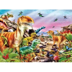Clementoni Cartes|Animaux|Land Of Dinosaurs - 104 pièces