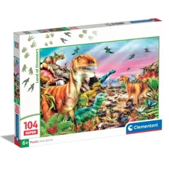 Clementoni Cartes|Animaux|Land Of Dinosaurs - 104 pièces