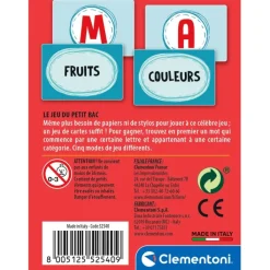 Clementoni Jeux Modernes|Le jeu du petit bac