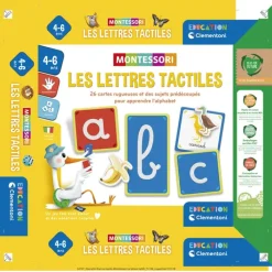 Clementoni Montessori|Les lettres tactiles - Montessori
