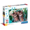 Clementoni Cartes|Animaux|Lovely Kitty Twins - 60 pièces