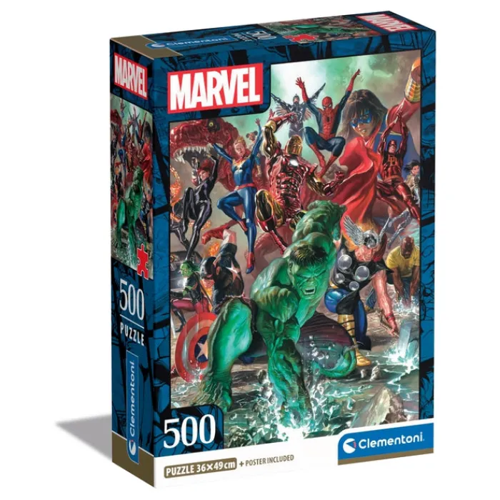 Clementoni Football|Vintage|Marvel - 500 pièces