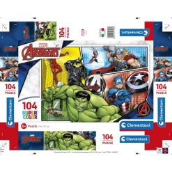 Clementoni Cartes|Marvel Avengers - 104 pièces