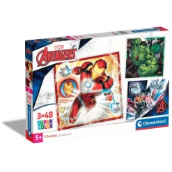 Clementoni Cartes|Marvel Avengers - 3x48 pièces