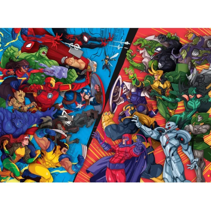 Clementoni Cartes|Marvel Heroes Vs Villains - 104 pièces