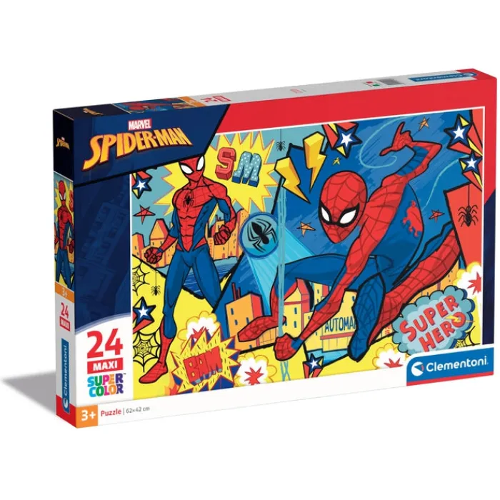 Clementoni Cartes|Marvel Spiderman - 24 pièces