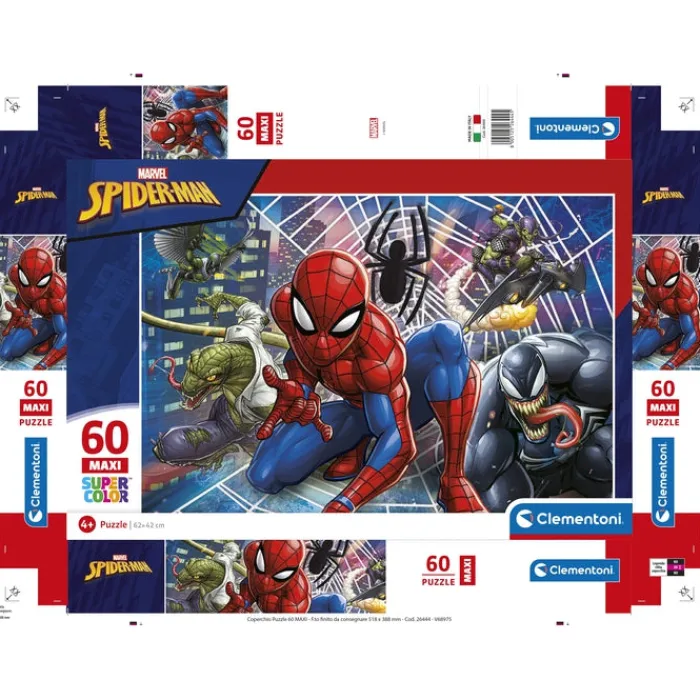 Clementoni Cartes|Marvel Spider-Man - 60 pièces