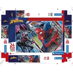 Clementoni Cartes|Marvel Spider-Man - 24 pièces