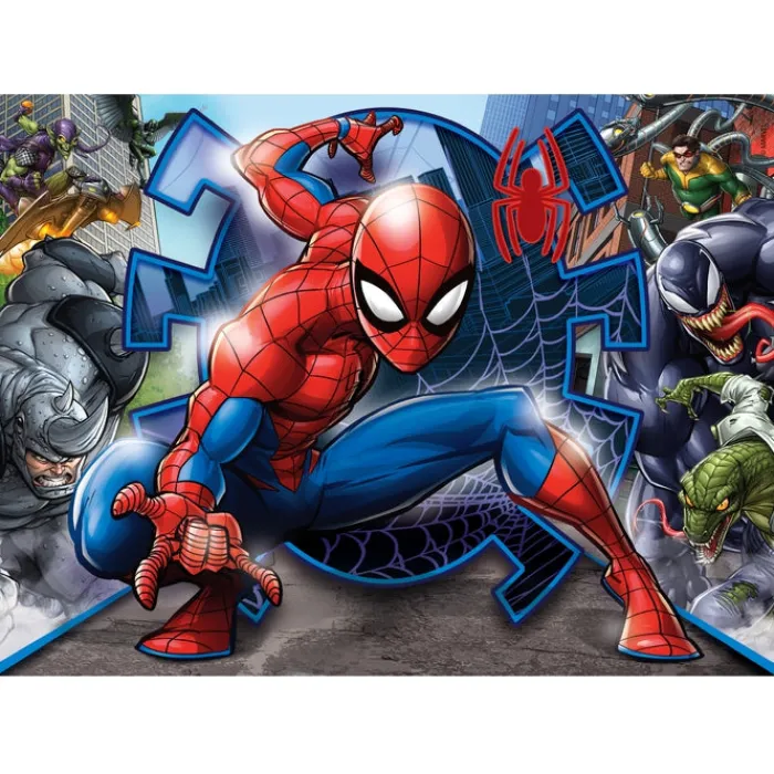 Clementoni Cartes|Autres Personnages|Marvel Spider-Man - 1x20 + 1x60 + 1x100 + 1x180 pièces