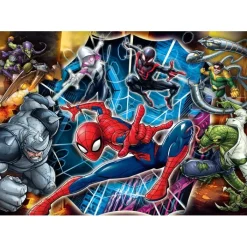 Clementoni Cartes|Autres Personnages|Marvel Spider-Man - 1x20 + 1x60 + 1x100 + 1x180 pièces
