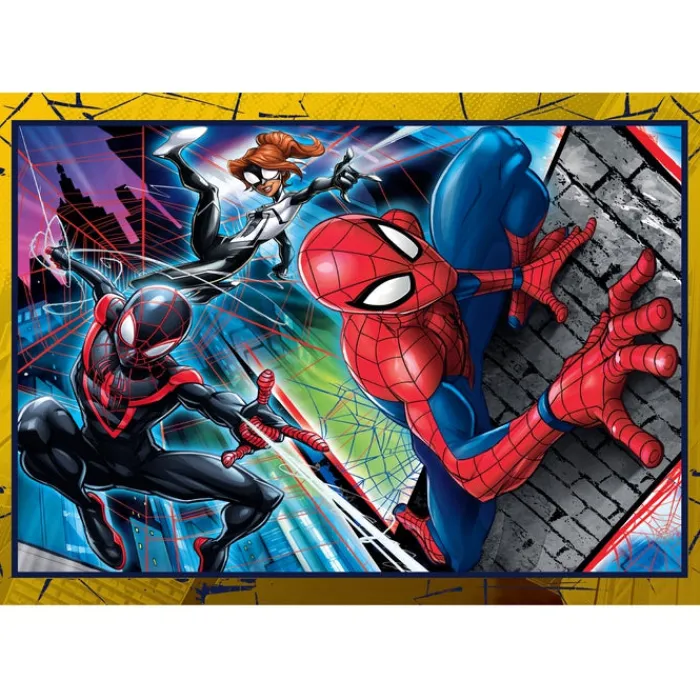 Clementoni Cartes|Marvel Spiderman - 1x12 + 1x16 + 1x20 + 1x24 pièces