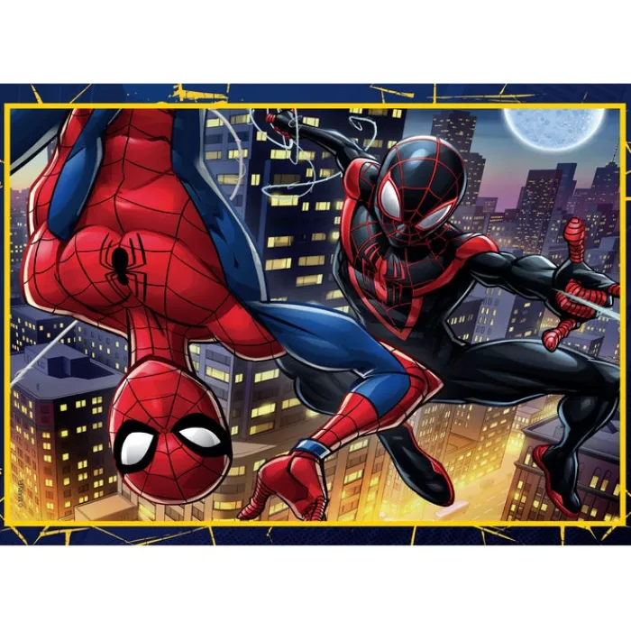 Clementoni Cartes|Marvel Spiderman - 1x12 + 1x16 + 1x20 + 1x24 pièces